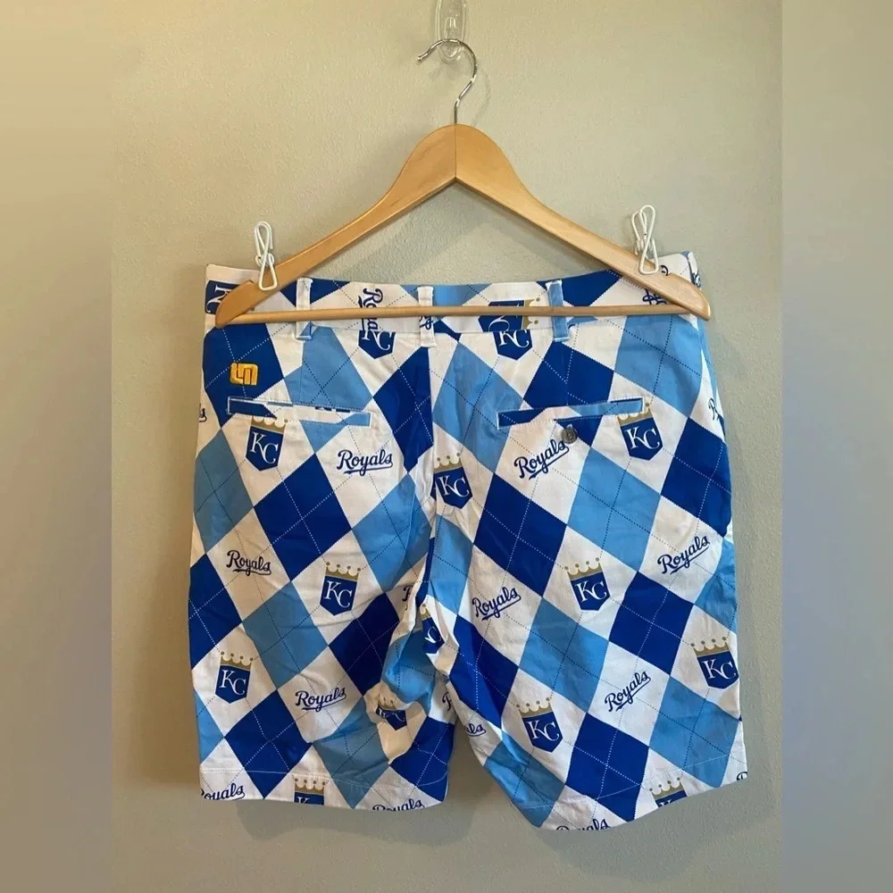 LOUDMOUTH KANSAS CITY ROYALS Men’s Shorts Genuine MLB Merchandise Size 34‎